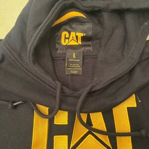 Caterpillar Black and Yellow Hoodie